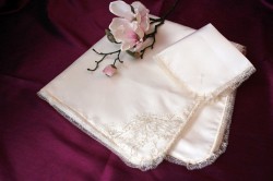 Taufdecken und Tauftuch Sissi in creme