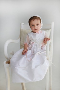 Taufkleid Diana mit Häubchen