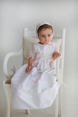 Taufkleid Diana mit Häubchen